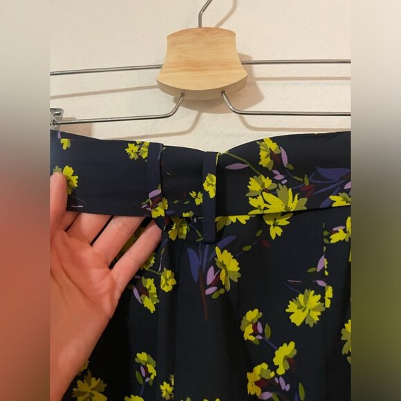 Goen.J Floral wrap Skirt - black/yellow/purple - size 4 - Picture 5 of 6